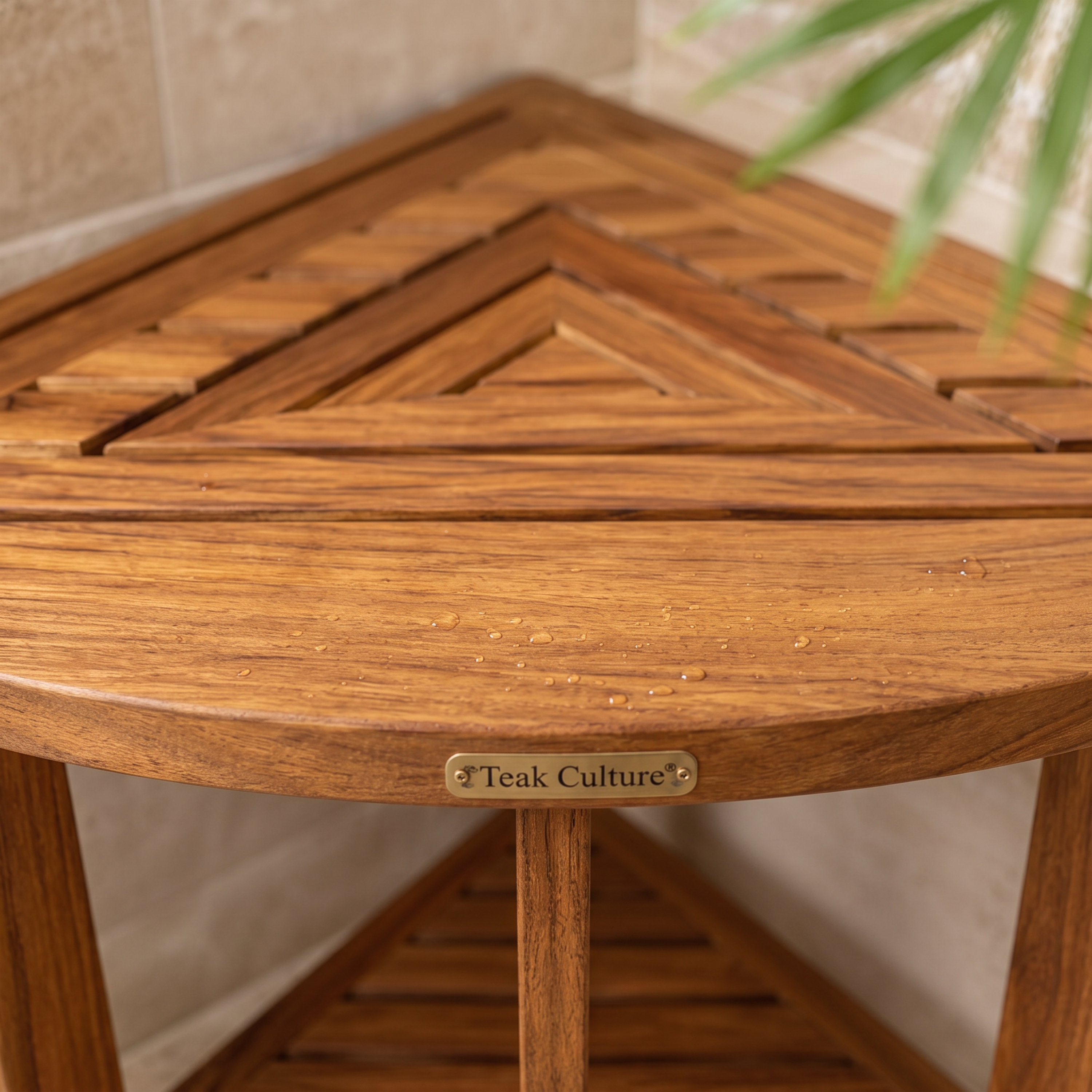 The Extra-Tall Teak Corner Shower Bench Designed for Comfort, Stability & Everyday Luxury