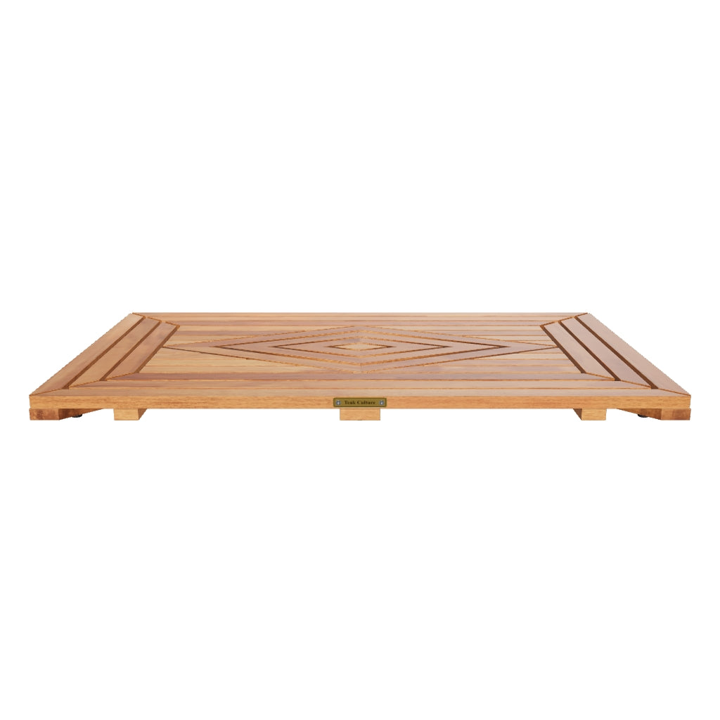 Our Designer Teak Shower Mat—Enriches Your Shower and Bathroom With Timeless Beauty