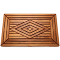 teak shower mat