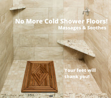 Load image into Gallery viewer, teak shower mat
