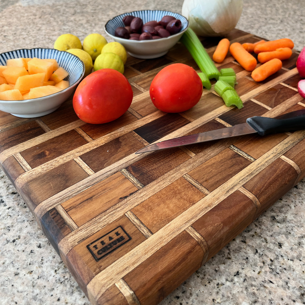 Set/ 2 Mini Teak Cutting Boards for Cheese and Charcuterie Display